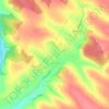 Топографічна карта Зубрець, висота, рельєф
