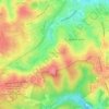 Топографічна карта Голосіївський парк імені Максима Рильського, висота, рельєф