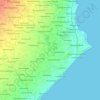 Топографічна карта Manamelkudi taluk, висота, рельєф