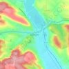 Топографічна карта Бережани, висота, рельєф