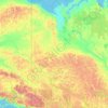Топографічна карта Юкон, висота, рельєф