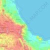 Топографічна карта Веракрус, висота, рельєф