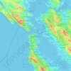 Топографічна карта Сан-Франциско, висота, рельєф