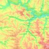Топографічна карта Краматорський район, висота, рельєф