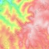 Топографічна карта رام الله, висота, рельєф