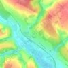 Топографічна карта Буди, висота, рельєф