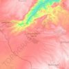 Топографічна карта Північний Матабелеленд, висота, рельєф