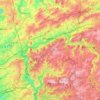 Топографічна карта Вупперталь, висота, рельєф