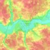 Топографічна карта Звенигород, висота, рельєф