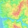 Топографічна карта Порту, висота, рельєф