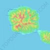 Топографічна карта Tahiti, висота, рельєф