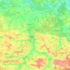 Топографічна карта Луцький район, висота, рельєф