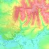 Топографічна карта Клюквінська сільрада, висота, рельєф