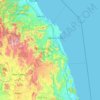 Топографічна карта Куанґнґай, висота, рельєф