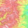 Топографічна карта Єрусалим, висота, рельєф