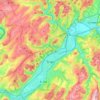 Топографічна карта Трір, висота, рельєф