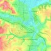 Топографічна карта Сміла, висота, рельєф