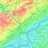 Топографічна карта Філадельфія, висота, рельєф