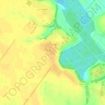 Топографічна карта Наталівка, висота, рельєф