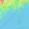 Топографічна карта Гельсінкі, висота, рельєф