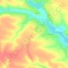 Топографічна карта Скорики, висота, рельєф