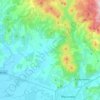 Топографічна карта Івановецька сільська громада, висота, рельєф
