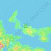 Топографічна карта Prince Edward Island, висота, рельєф