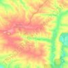 Топографічна карта Маломихайлівська сільська громада, висота, рельєф