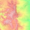 Топографічна карта Колорадо, висота, рельєф