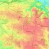 Топографічна карта Франківський район, висота, рельєф
