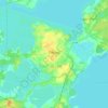 Топографічна карта Озерськ, висота, рельєф