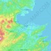 Топографічна карта Оїта, висота, рельєф