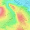 Топографічна карта Парк Шіллера, висота, рельєф