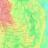 Топографічна карта Східна провінція, висота, рельєф