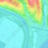 Топографічна карта Рені, висота, рельєф