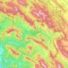 Топографічна карта Ужанський національний природний парк, висота, рельєф