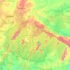 Топографічна карта Ашанті, висота, рельєф