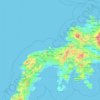 Топографічна карта Zamboanga del Norte, висота, рельєф