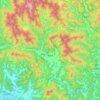 Топографічна карта 백운면, висота, рельєф