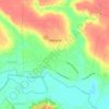 Топографічна карта Чорнухи, висота, рельєф