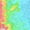 Топографічна карта Клермон-Ферран, висота, рельєф