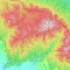 Топографічна карта Національний природний парк «Зачарований Край», висота, рельєф