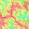 Топографічна карта Жмеринка, висота, рельєф