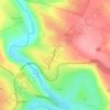 Топографічна карта Підзамочок, висота, рельєф