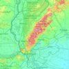 Топографічна карта Братиславський край, висота, рельєф
