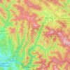 Топографічна карта Рахівський район, висота, рельєф