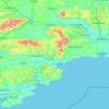 Топографічна карта Вотерфорд, висота, рельєф