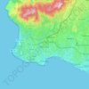 Топографічна карта Cascais, висота, рельєф