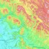 Топографічна карта Хустський район, висота, рельєф