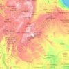 Топографічна карта Оромія, висота, рельєф